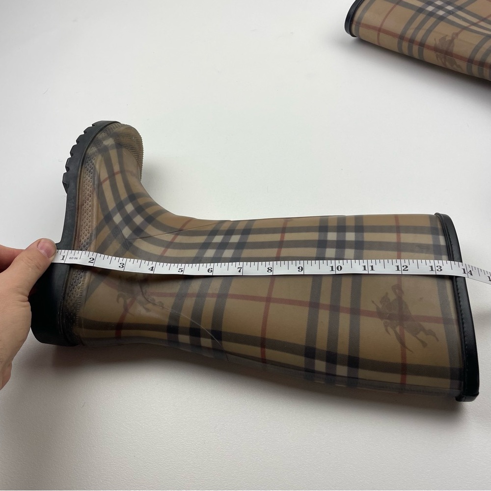 Burberry Nova Check Rain Boots Made in Italy Women’s Size 37EU 5UK) 6US) - Picture 9 of 10